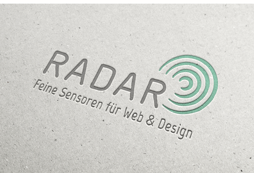Logo-Entwurf für radar-design